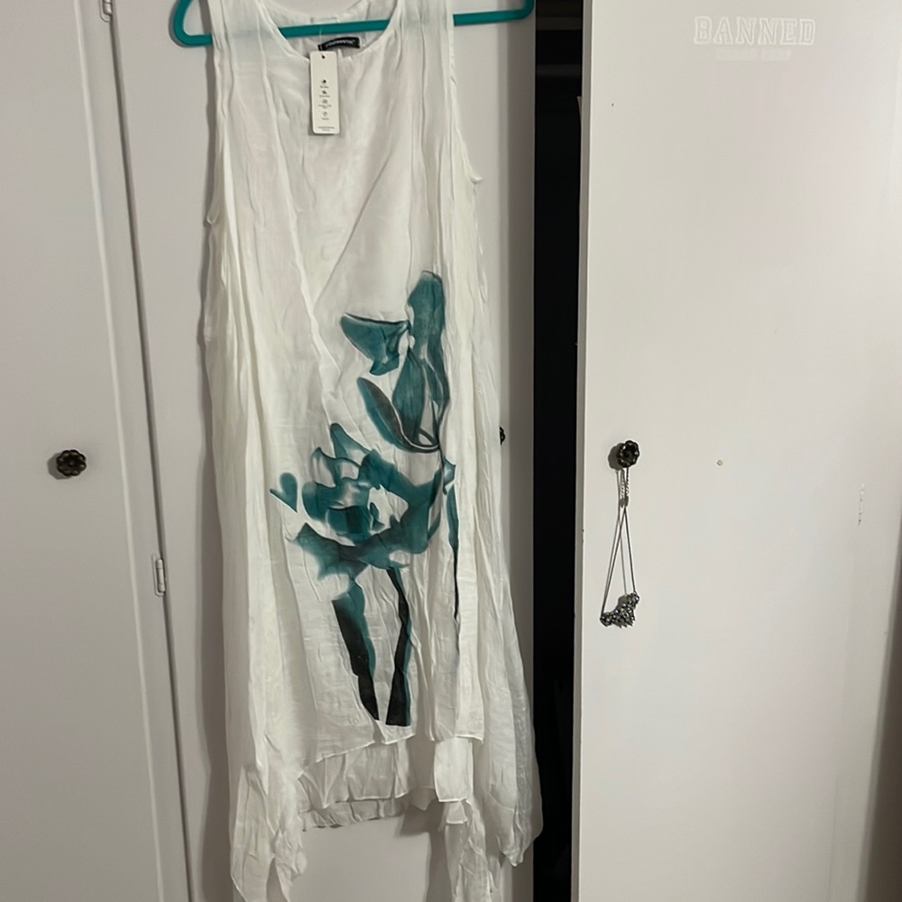 Sheer white dress